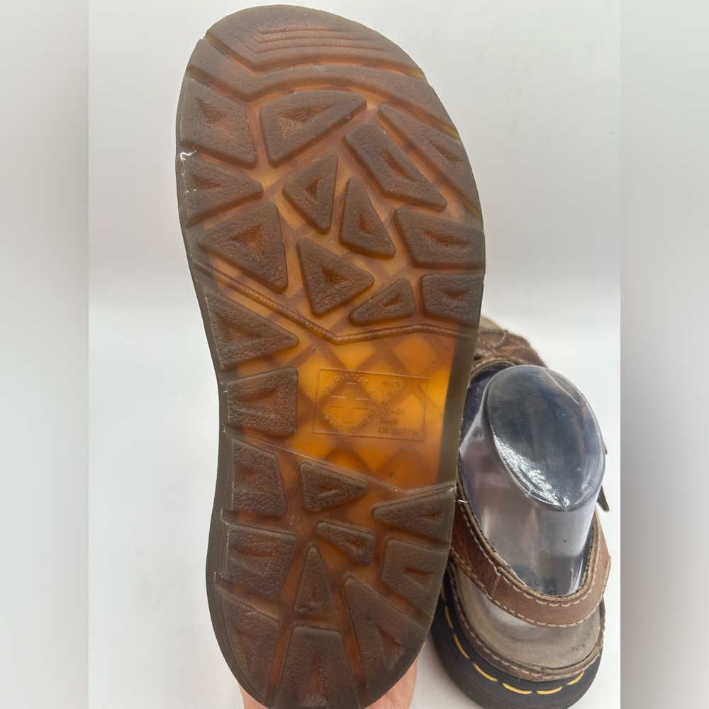 Vtg Dr. Martens Sandals Twist Fisherman Platform Women’s 8 & 9 Brown 90’s Grunge - Picture 12 of 13